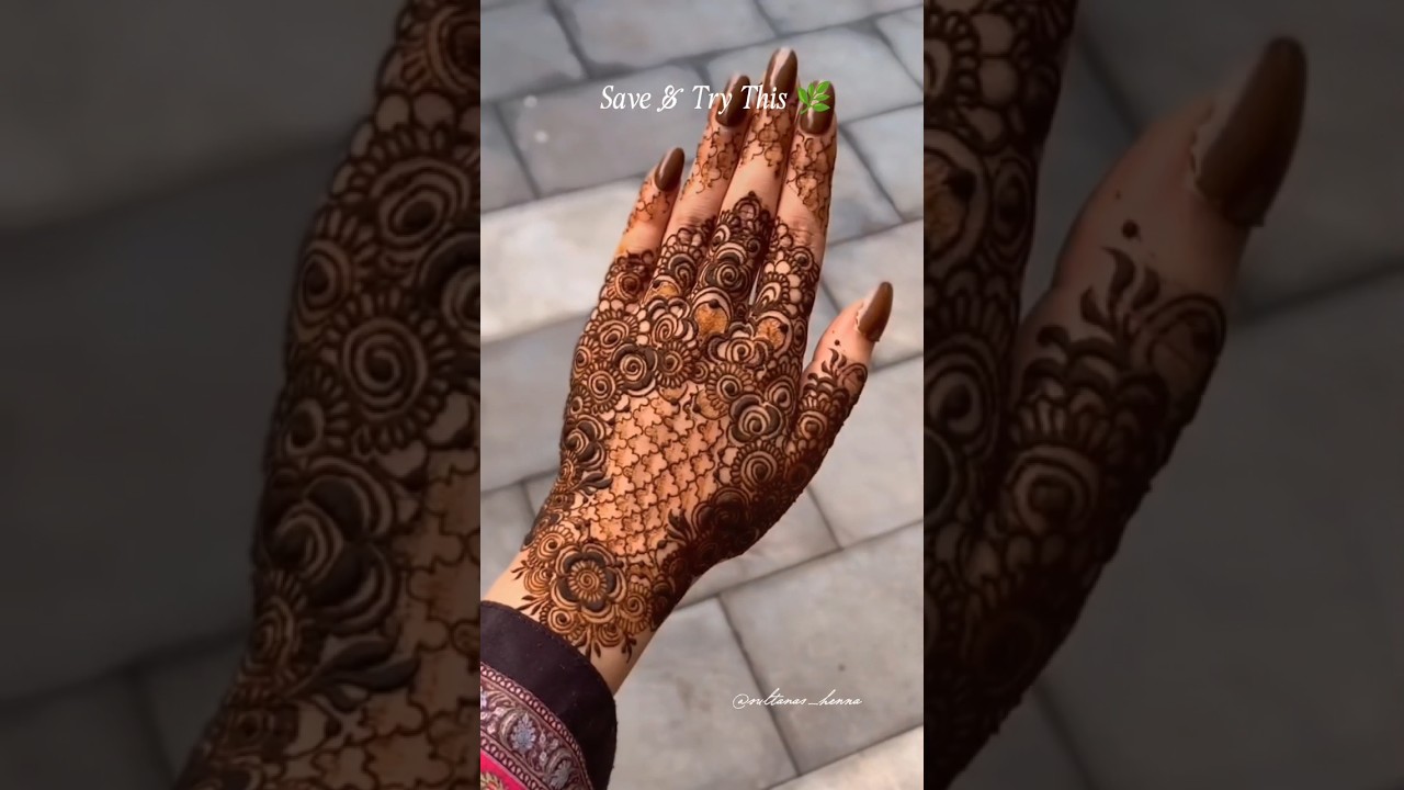 Simple henna tutorial❤️‍🔥