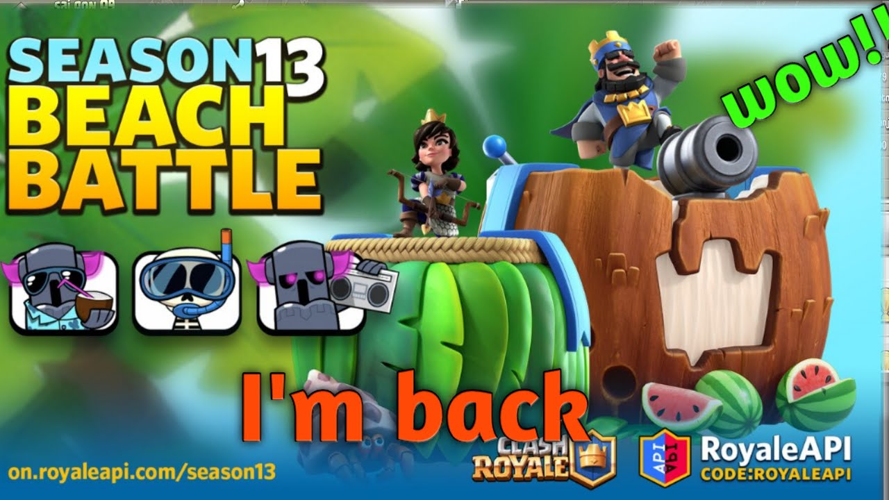 I'm back in clash royal 😎 season 13 clasher boy YouTube