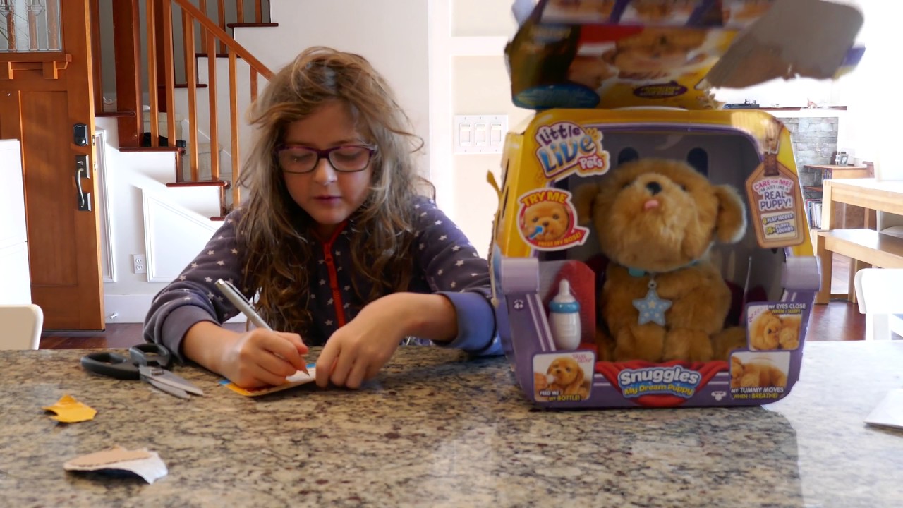 Florence unboxing Fur Real Pets dog YouTube