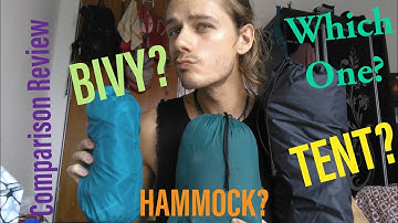 Tent Vs Hammock Vs Bivy. Ultralight Backpacking Gear Comparison!
