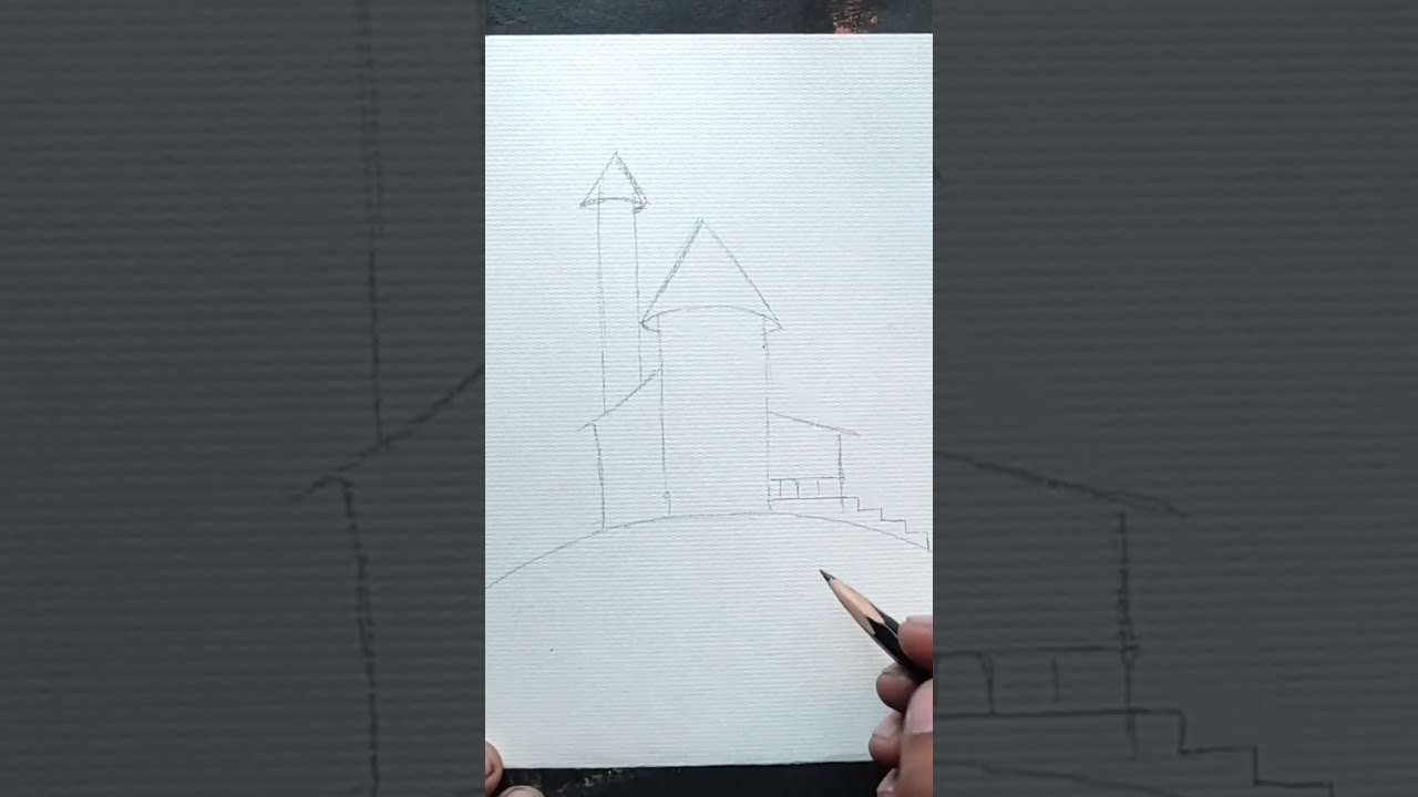 hunted house draw easy _ part 1 @kbnepali @kbn art & craft