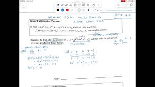 Pre Calc Polynomials Notes 7 Part 3