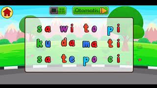 Belajar Membaca 2 Suku Kata | Game Edukasi Pembelajaran Untuk Anak TK & Paud screenshot 3