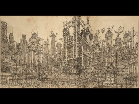 “Welcome to Tribuneville: An Imaginary Vision of an Old Chicago That Could Have Been” by Architectural Cartoonist Klaus