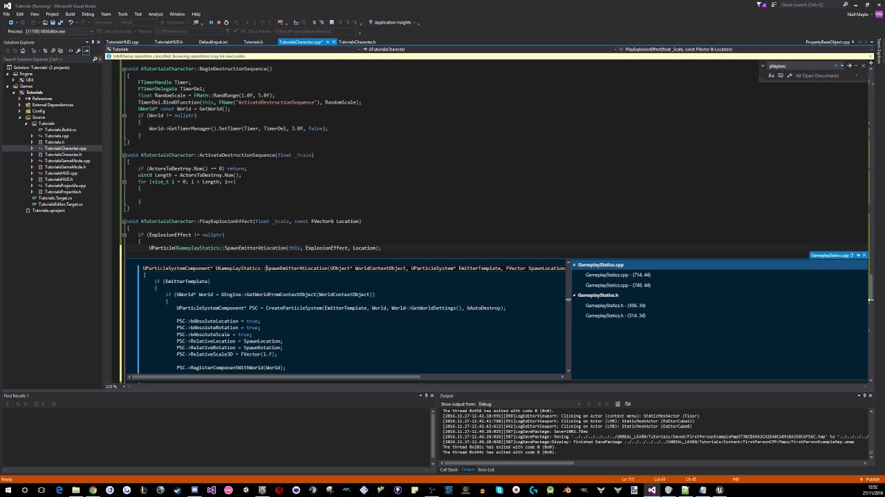 [C++] Unreal Engine 4 Playlist Part 6 Timer Delegates Destruction with varied scale YouTube