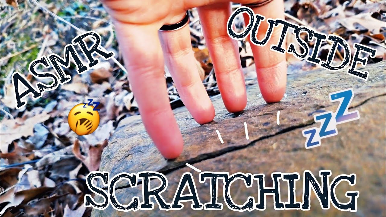 ASMR OUTDOORS in friends yard 🍃🪨