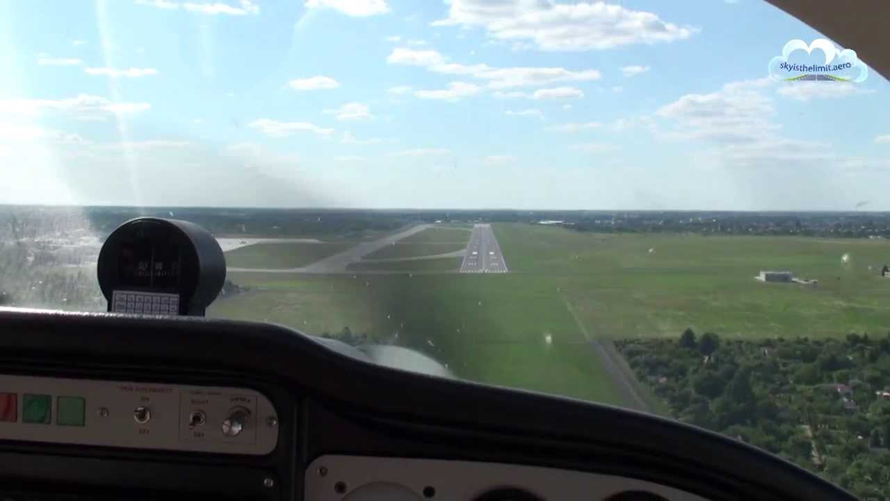 Visual approach runway 28 at Poznań Ławica - EPPO