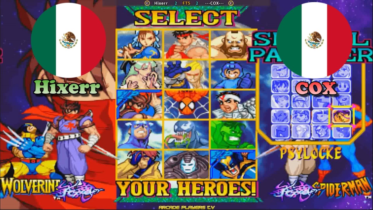 マーヴル VS. カプコン ➤ Hixerr (Mexico) vs COX (Mexico) Marvel vs