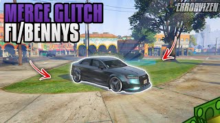 GTA 5 SOLO CAR TO CAR MERGE GLITCH! (F1/BENNY'S MERGE) *AFTER PATCH 1.57* | GTA Online screenshot 1