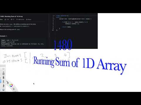 LeetCode 1480. Running Sum of 1D Array