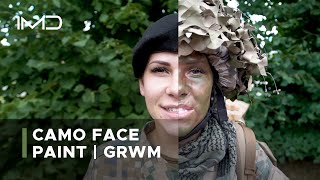 How to Apply Camo Face Paint and Blend In in the Forest | GRWM