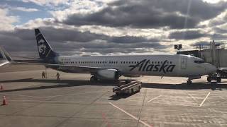 Alaska Air アラスカ上空 フェアバンクス～アンカレッジ 空の旅 Fairbanks to Anchorage