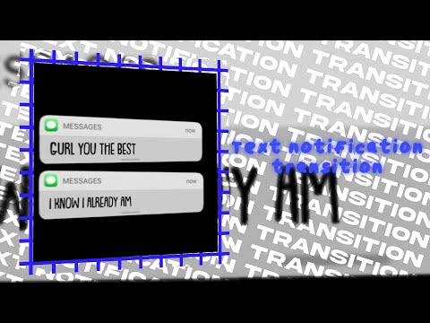 text message transition | alight motion tutorials