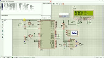 RTC Module (DS1307) Interfacing with 89C51 | Simulation | Using I2C Protocol