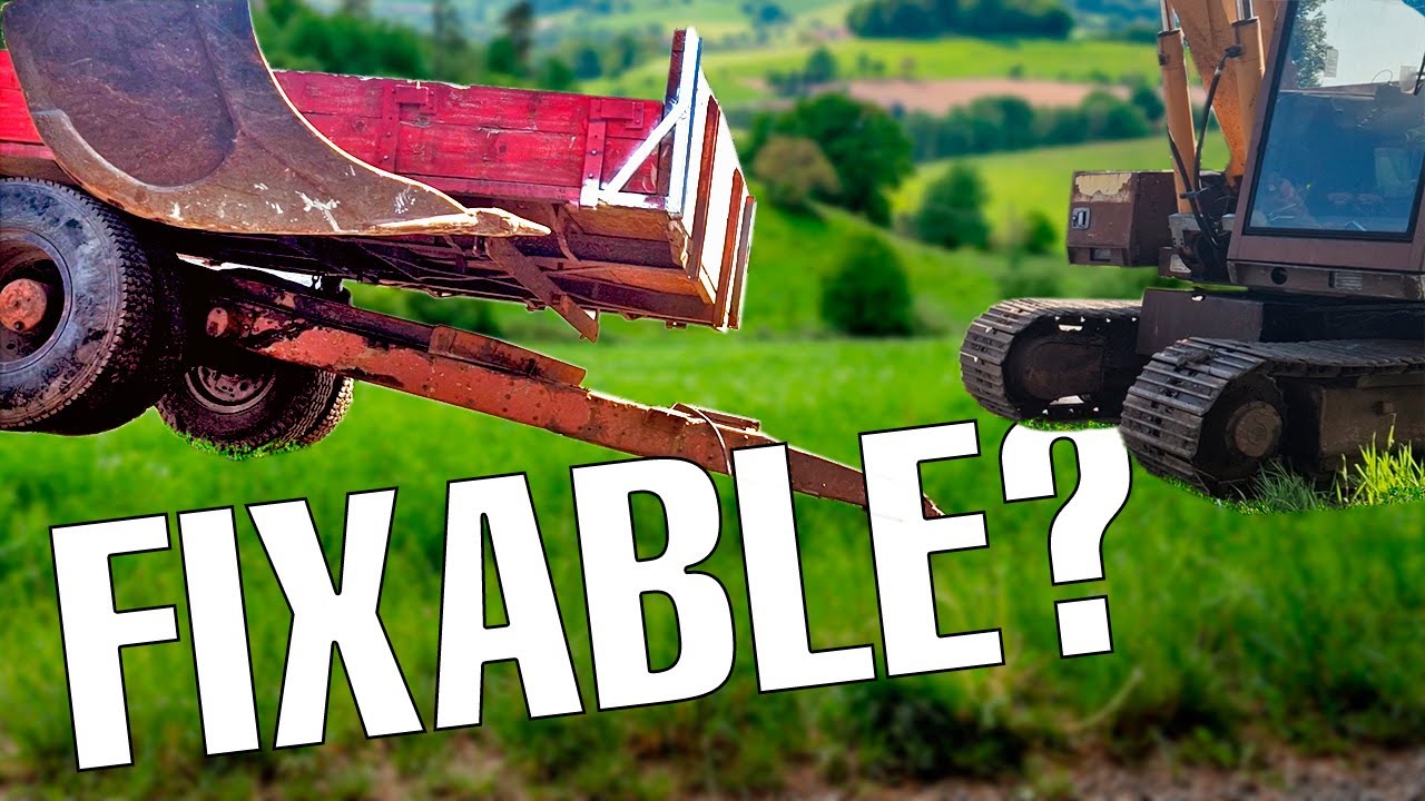 Saving a Dump Trailer from the Scrapyard | DIY welding