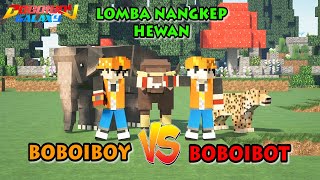 BoBoiBoy and BoBoiBot Race to Catch Rare Animals - Minecraft BoBoiBoy Mod screenshot 5
