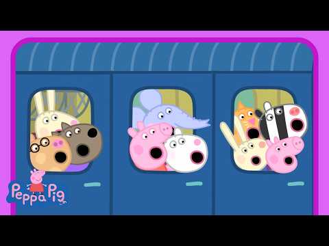 Zábava při Jízdě Vlakem & Napínavá Cestovatelská Dobrodružství! | Prasátko Peppa | Pohádka pro Děti