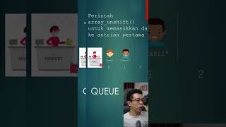 Queue Pada PHP #skysen #coding #pemograman #php #array #push