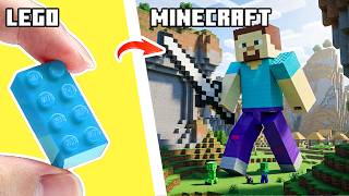 Building the World's BIGGEST LEGO Steve! | Minecraft Animation | LEGO Stop Motion