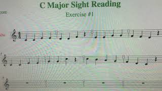 Sight Reading- C major- Exercise #1