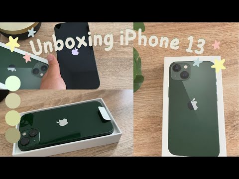 ✧iPhone 13 Unboxing| 128gb, Green| Aesthetic ✧