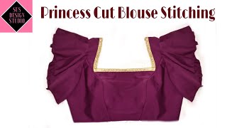 Princess Cut Blouse Stitching Method ||