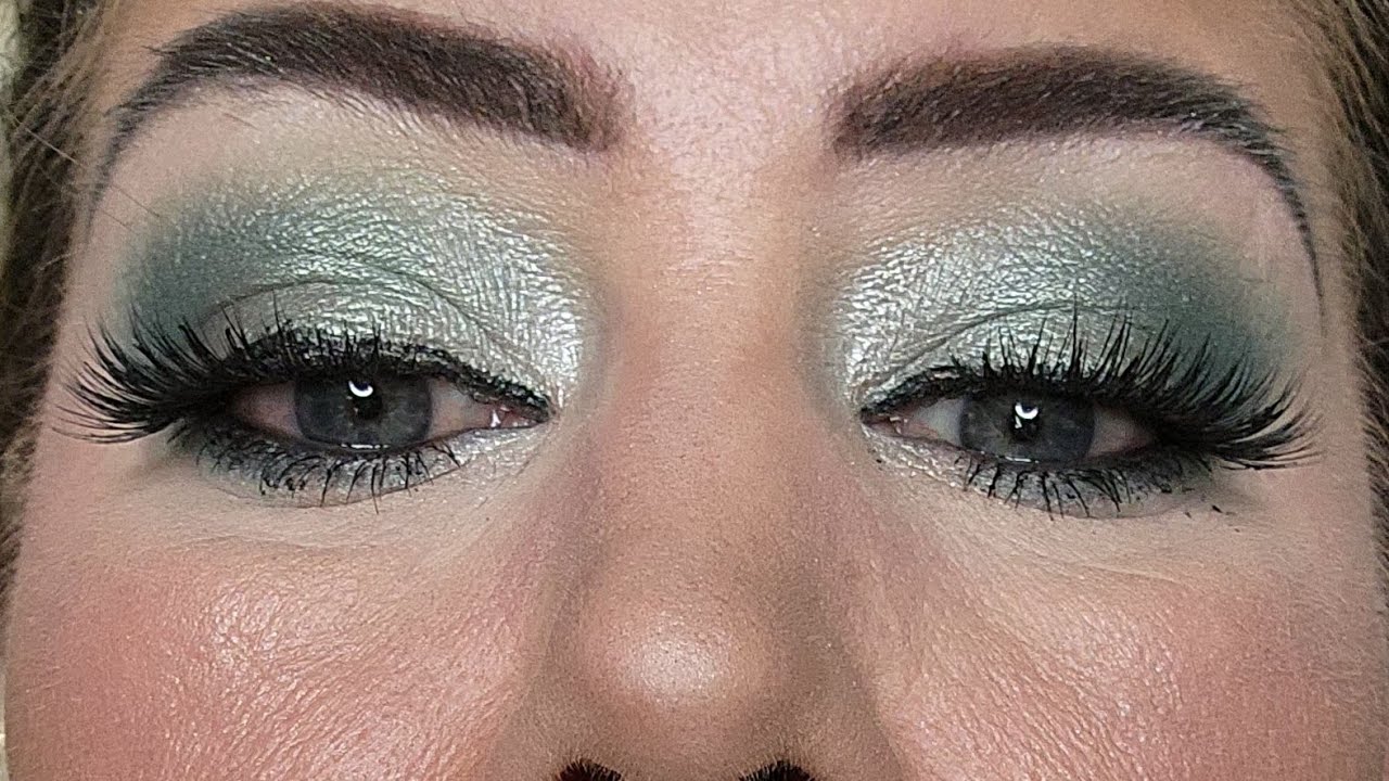 GRWM Mint Green Eye Look