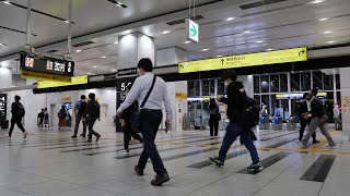 JR大阪駅　3F連絡橋口改札　2021/5/28 22時頃（4K UHD 60fps）