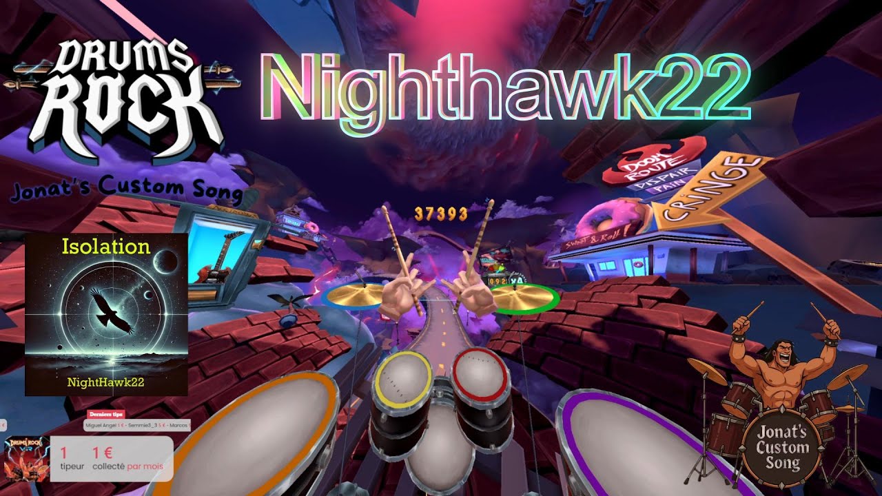 Nighthawk22 – Isolation | Indie Drums Rock VR Drum Cover