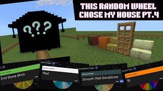 I Let This Random Wheel Choose My Minecraft House! Pt.4