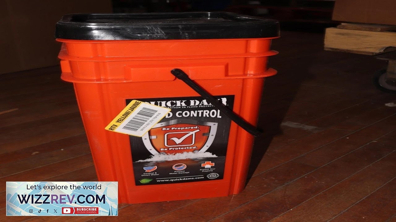 Absorbent Specialty Products Flood Kit Includes 5 10 ft Flood Barriers in Bucket