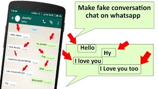 [Exclusive] How to make fake chat or fake group chat on WhatsApp 2018 screenshot 2