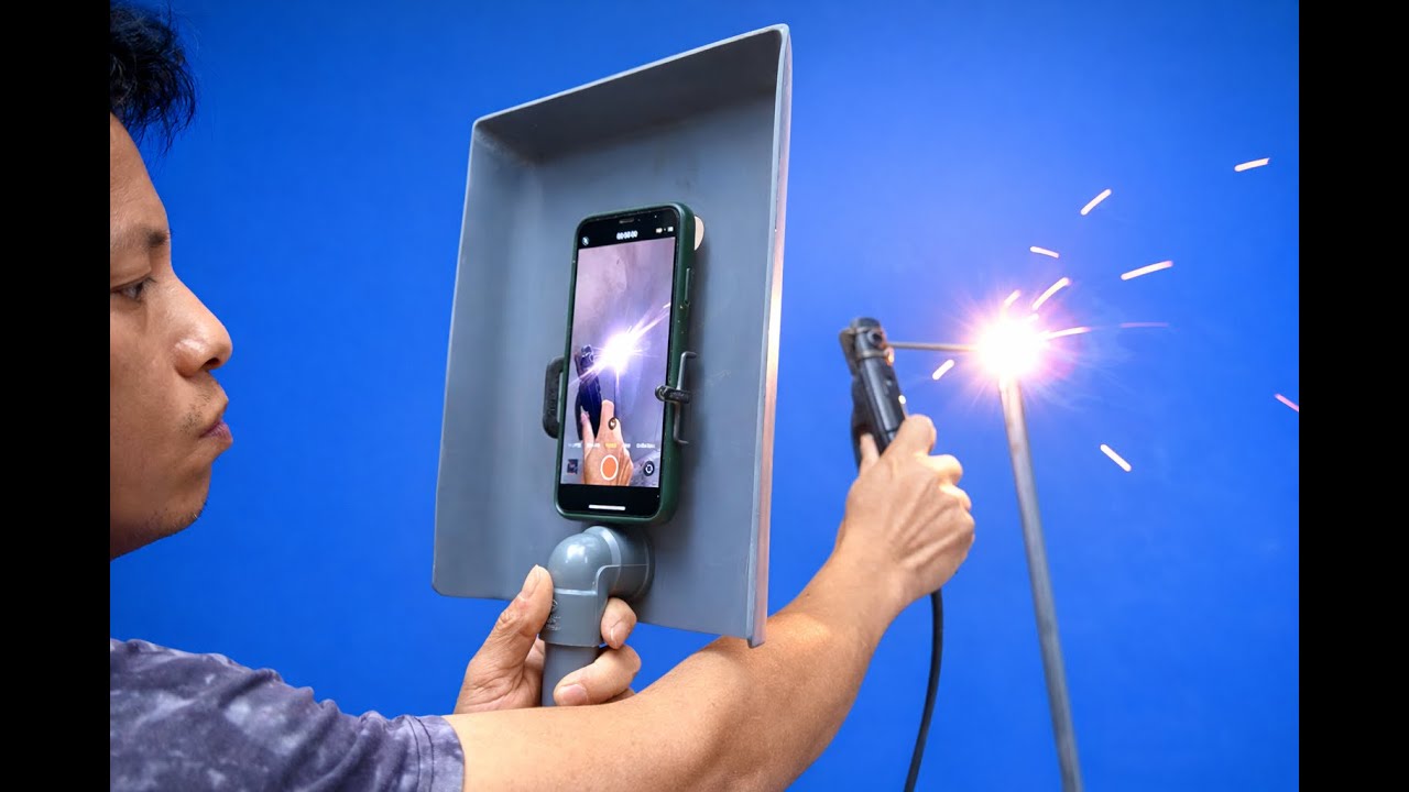 This is the world's first welding mask, made entirely by me.