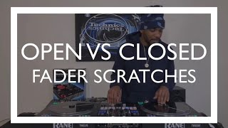 Open Fader VS Closed Fader Scratches (Quick Tutorial)