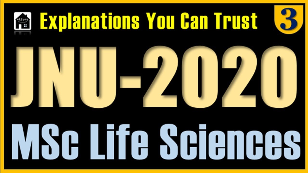 JNU Life Science exam solved paper 2020 Part 3 (Q71-Q100)