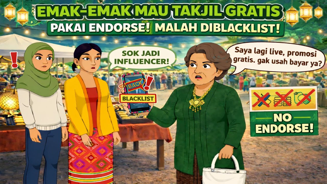 AZAB EMAK-EMAK NGAKU INFLUENCER, BAYAR TAKJIL PAKAI ENDORSE!