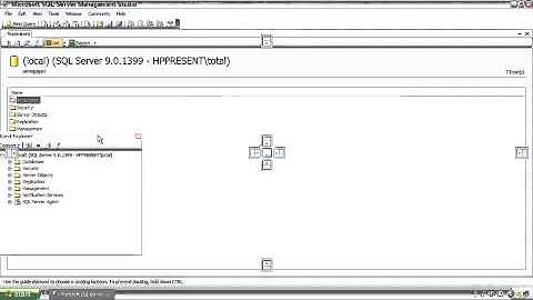 Sql Server Arranging the Workspace