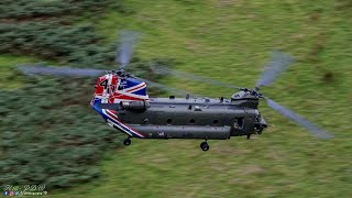 Special tail chinook in the Mach loop. (4K)