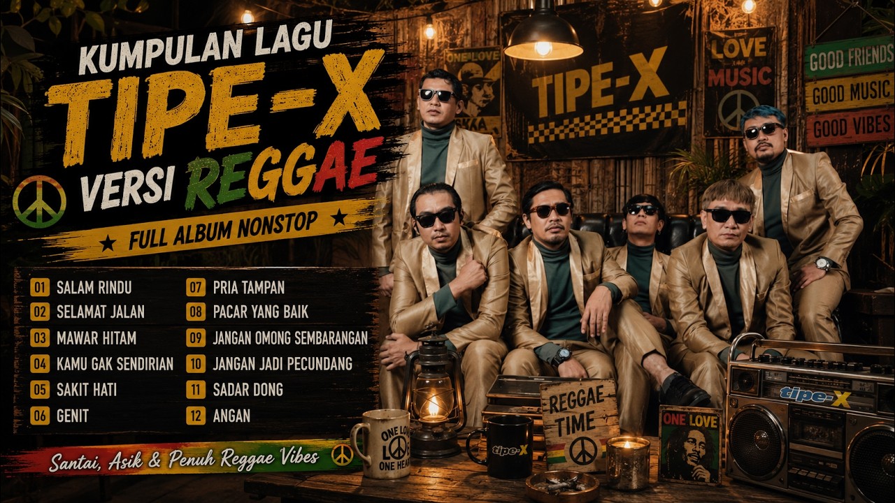 TIPE-X Reggae Full Album 2026 | Kumpulan Lagu Terbaik Versi Reggae (Selamat Jalan, Mawar Hitam)