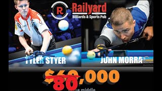 John Morra vs Tyler Styer 10 Ball - Day 1