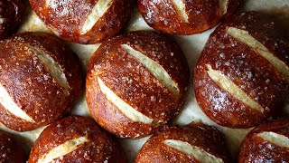 No-Knead Soft Pretzel Rolls