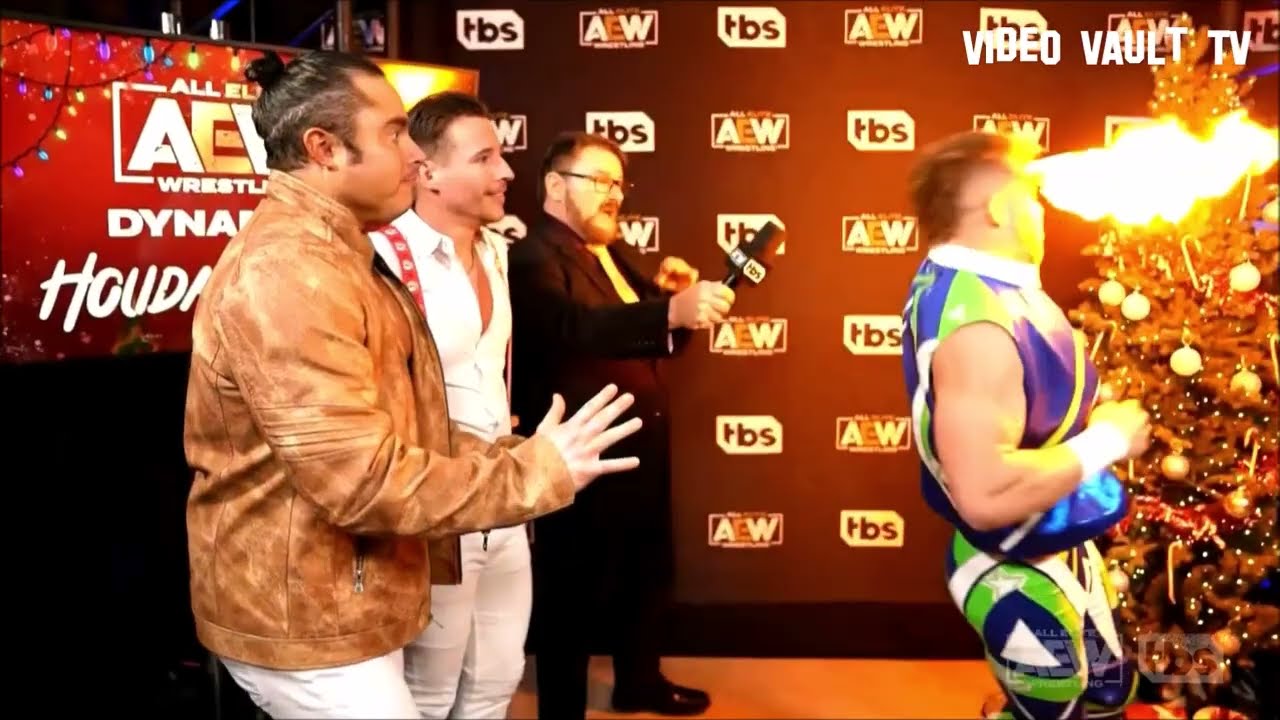 AEW Chris Jericho Sets Action Andretti ON FIRE!!!