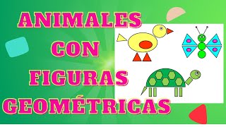 COMO DIBUJAR ANIMALES CON FIGURAS GEOMÉTRICAS PASO A PASO -How to draw ANIMALS WITH GEOMETRIC SHAPES