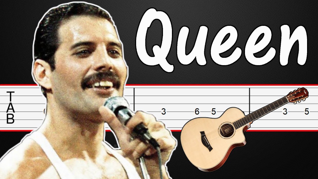 Under Pressure Queen Guitar Tabs, Guitar Tutorial, Guitar Lesson (+ Bass guitar) YouTube
