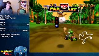 Mario Kart 64 - D.k.s Jungle Parkway Sc 3Lap - 18.37 Ntsc