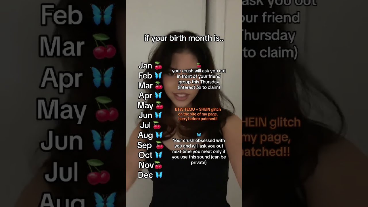 if your birth month is..