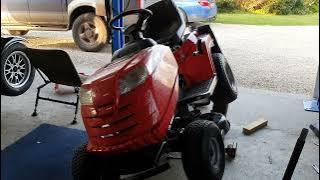 Changing drive belt on mountfield / stiga / castle garden lawn tractor 1430/1436/1530