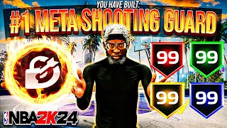 THE #1 META BEST SHOOTING GUARD BUILD IN NBA 2K24! BEST SHOOTING GUARD PRO AM BUILD NBA 2K24!😱