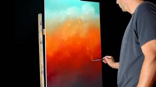 The Slow Burning Clouds - Time lapse oil painting of sky and trees with Tim Gagnon