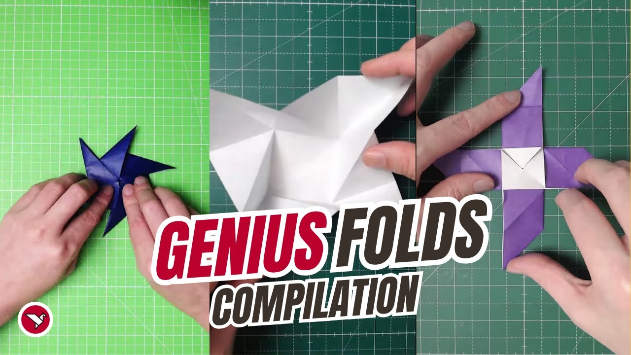 Гениальные оригами-складыши, которые вас поразят! 🔥 (Подборка скручиваний)